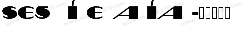 Sesquipedalian字体转换