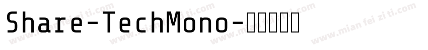 Share-TechMono字体转换