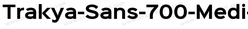 Trakya-Sans-700-Medi字体转换