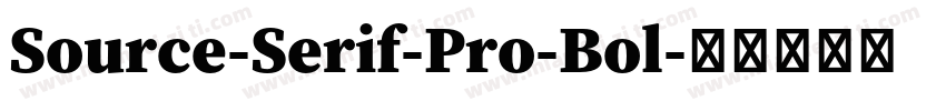 Source-Serif-Pro-Bol字体转换
