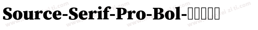 Source-Serif-Pro-Bol字体转换