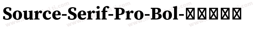 Source-Serif-Pro-Bol字体转换