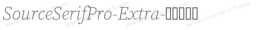 SourceSerifPro-Extra字体转换
