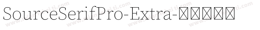 SourceSerifPro-Extra字体转换