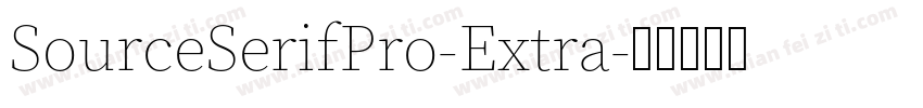 SourceSerifPro-Extra字体转换