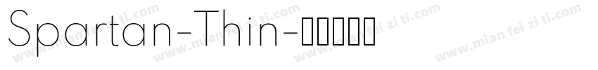 Spartan-Thin字体转换