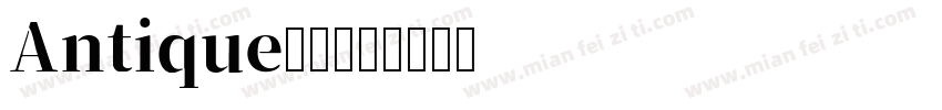 Antique明朝字体转换