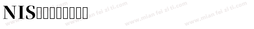 NIS明朝字体转换