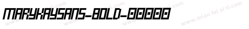 MaryKaySans-Bold字体转换