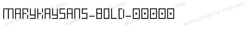 MaryKaySans-Bold字体转换