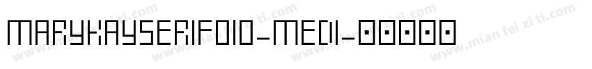 MaryKaySerif010-Medi字体转换