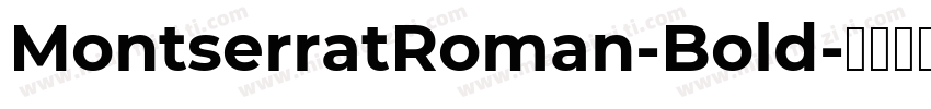 MontserratRoman-Bold字体转换