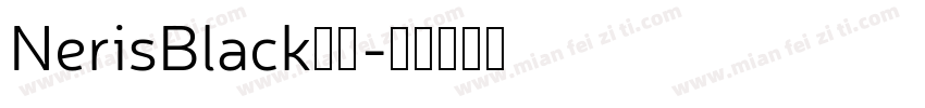 NerisBlack字体字体转换