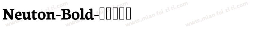 Neuton-Bold字体转换
