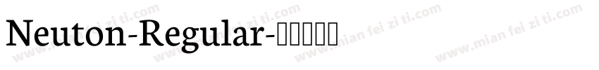 Neuton-Regular字体转换