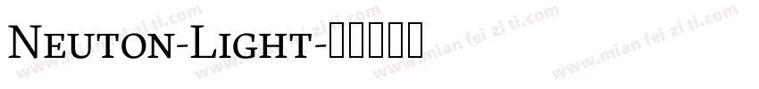 Neuton-Light字体转换