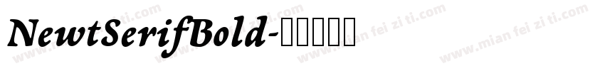NewtSerifBold字体转换