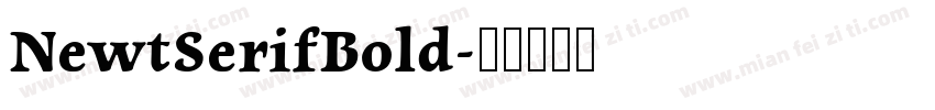 NewtSerifBold字体转换