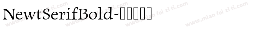 NewtSerifBold字体转换