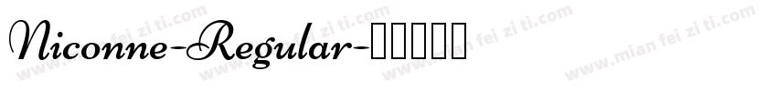 Niconne-Regular字体转换