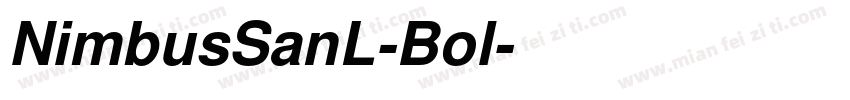 NimbusSanL-Bol字体转换