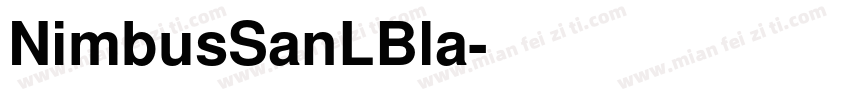 NimbusSanLBla字体转换