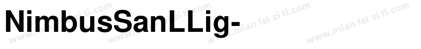 NimbusSanLLig字体转换