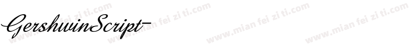 GershwinScript字体转换