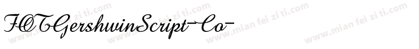 FOTGershwinScript-Co字体转换