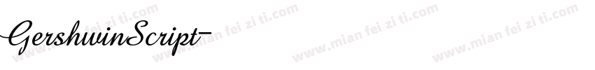 GershwinScript字体转换