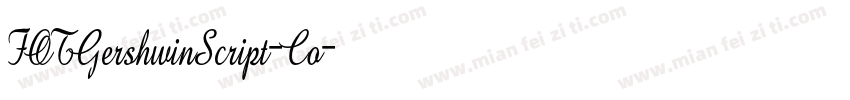 FOTGershwinScript-Co字体转换