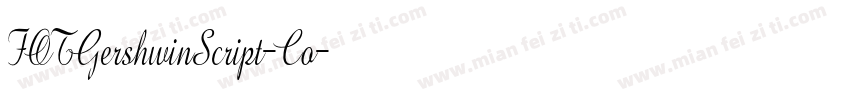 FOTGershwinScript-Co字体转换
