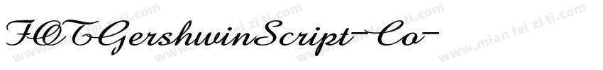 FOTGershwinScript-Co字体转换