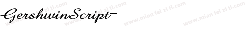 GershwinScript字体转换