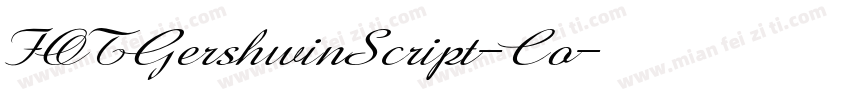 FOTGershwinScript-Co字体转换