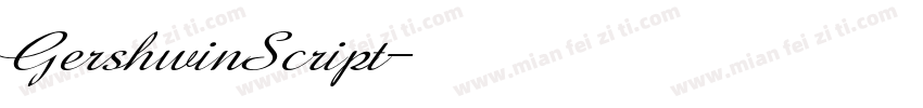 GershwinScript字体转换