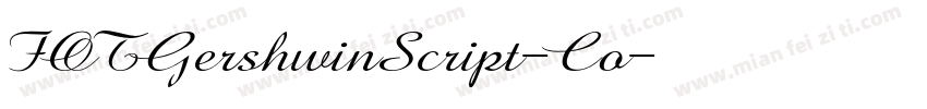 FOTGershwinScript-Co字体转换