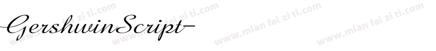 GershwinScript字体转换