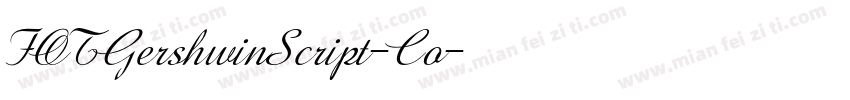 FOTGershwinScript-Co字体转换