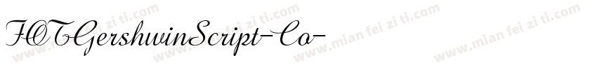 FOTGershwinScript-Co字体转换