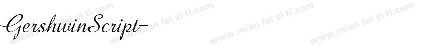 GershwinScript字体转换