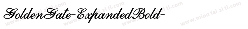GoldenGate-ExpandedBold字体转换