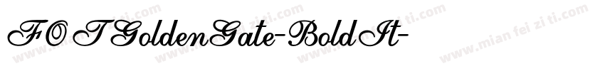 FOTGoldenGate-BoldIt字体转换