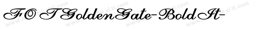 FOTGoldenGate-BoldIt字体转换