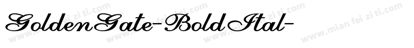 GoldenGate-BoldItal字体转换