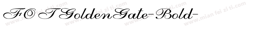 FOTGoldenGate-Bold字体转换