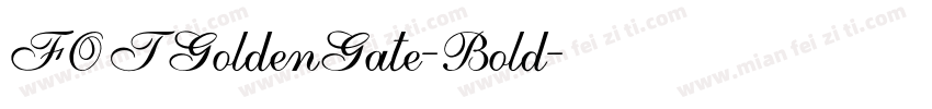 FOTGoldenGate-Bold字体转换