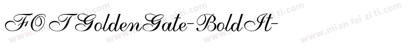 FOTGoldenGate-BoldIt字体转换