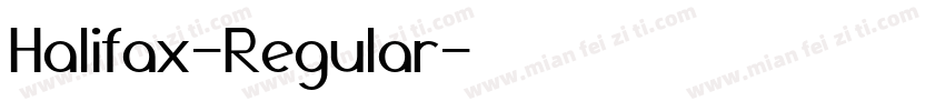 Halifax-Regular字体转换