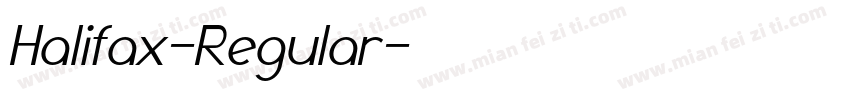 Halifax-Regular字体转换